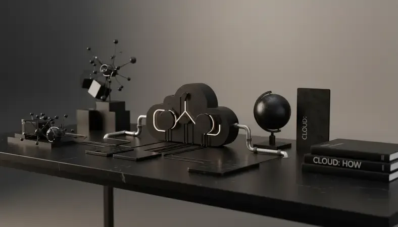 Diagram showing AI workloads running on cloud infrastructure with connected data pipelines and compute nodes