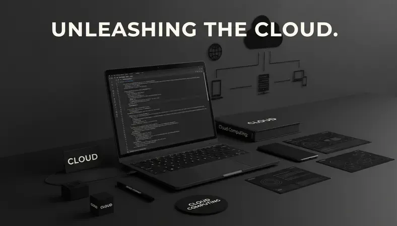Diagram showing cloud computing concept with servers, internet connection, and multiple devices accessing cloud resources