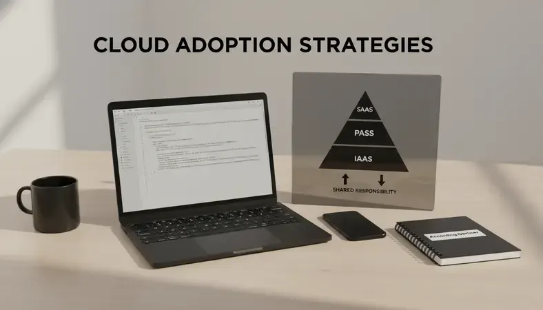 Pyramid diagram showing the three cloud computing service models: IaaS at the base, PaaS in the middle, and SaaS at the top, with responsibility levels indicated