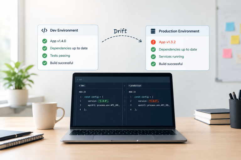 dev and production environment drift